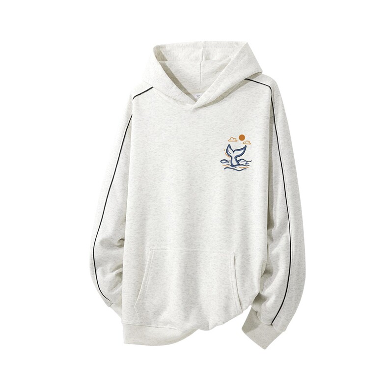 得物供货、复合重磅420克现货连帽卫衣宽松HD019-1-WYT25258-P45图片