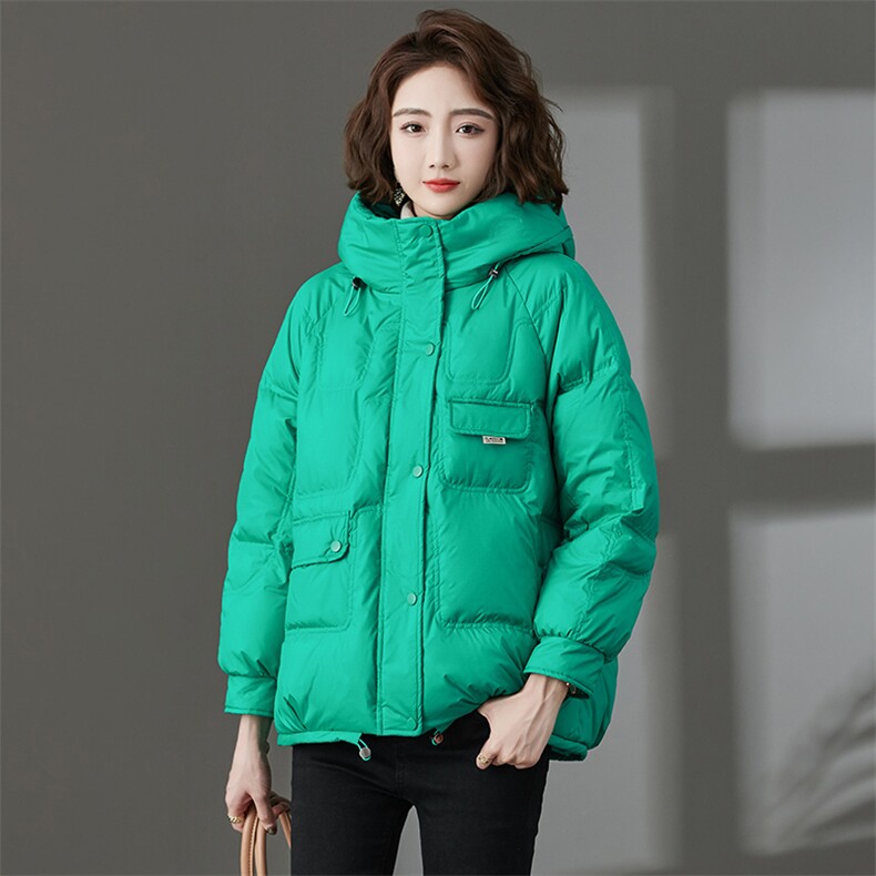 2024冬装新款时尚百搭潮流气质短款休闲减龄羽绒服外套女,女装羽绒服,丽影随形