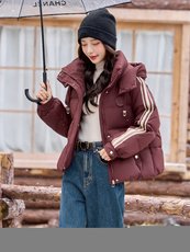 短款羽绒服女款2025新款冬季小个子品牌时尚洋气高端百搭轻薄外套，女装羽绒服，天丽