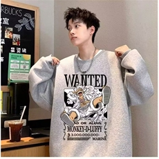 350g华棉潮牌圆领宽松情侣长袖打底衫上衣束口T恤卫衣Y55-P38网图，女装T恤，电商B245