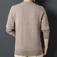 BF2627钱塘2020-2中年男士秋冬厚款加绒商务休闲长袖针织衫P77，男装针织衫/毛衣，钱塘207-2