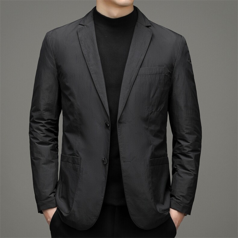 中年休闲羽绒西服爸爸冬装短款外套冬季加厚上衣YYYR6629961-P260,男装羽绒服,电商B212（原钱塘6029）