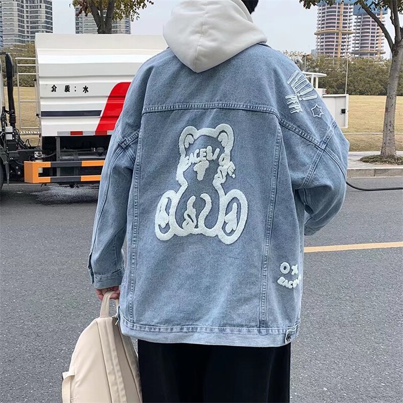 男秋冬新款牛仔夹克外套卡通印花JK004P70,男装夹克,星座1116-2