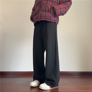 抖音品质冬季保暖德绒加绒纯色宽松休闲裤B315-K878JR-p55控78图片
