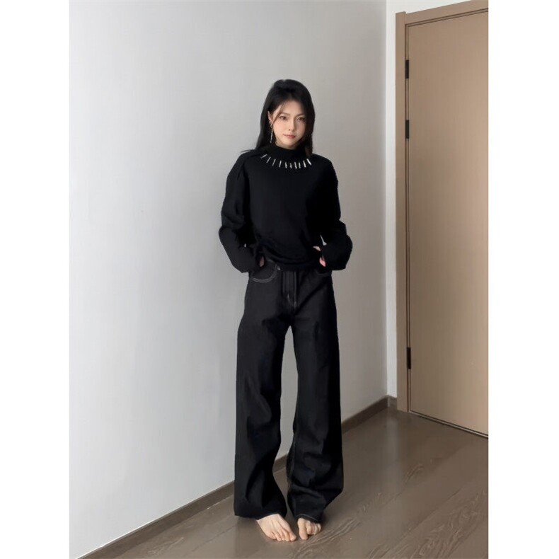 【有货】2015CC-特P45原牛色A字版型baggy牛仔裤子男女款,男装牛仔裤,星座1007（原301D）