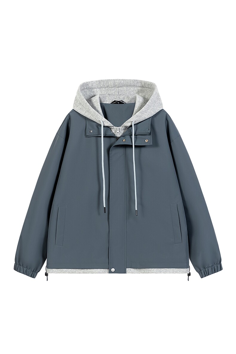 秋季现货假两件夹克男二开三防冲锋衣外套DSA157B-JK763-P68,男装夹克,电商A157B