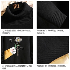 GM45265-P45加绒款-P65控68高领毛衣男士大码内搭毛线衣男砖墙，男装针织衫/毛衣，电商A040A