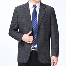 2023秋季新款中年男士西服男装中年小西装外套休闲商务单西，男装西服，电商B212（原钱塘6029）