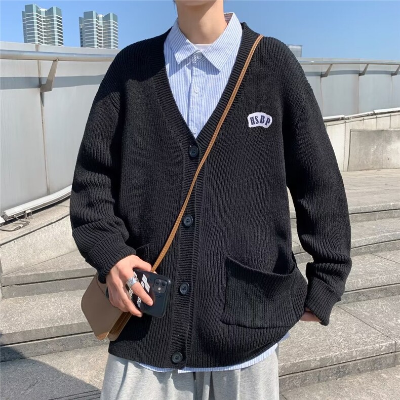 针织开衫男女韩版潮流帅百搭2023秋冬季新款ins毛衣外套MZ017-P47,男装针织衫/毛衣,星座412-3