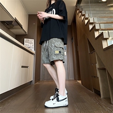 K9057/特P32夏季工装多口袋短裤男女t同款沙滩裤中裤休闲裤子，男装休闲裤，电商A141