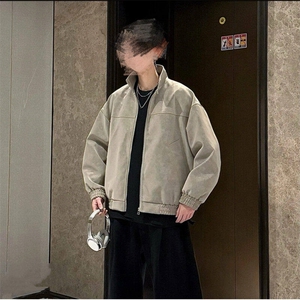 现货 网图慎用 黑色皮夹克扎染皮衣外套 JK313 P60图片