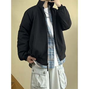 A178 秋冬季新款棉衣宽松潮牌复古条纹外套MY001 P70限价118图片