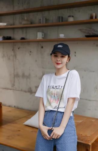 夏季新款韩版全棉针织T,女装,mumu.story