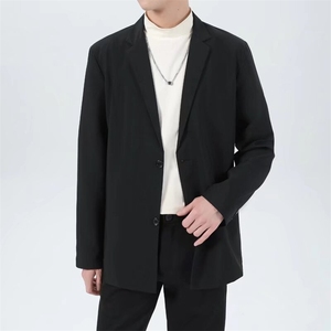 毛呢西装外套男秋冬季新款痞帅轻熟风休闲冬季男士西服D12/P58