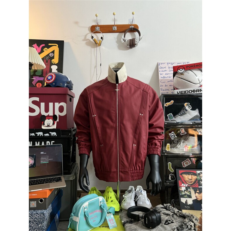 假模美式复古翻领夹克外套男100聚酯JP2502-特P75控138,男装夹克,电商B370