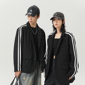 休闲情侣西装外套韩系氛围感穿搭高街英伦雅痞西服 A436-2518-P95图片