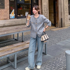 【现货】耶灰法式拉毛流苏小香风外套B208-8037-P130K178，女装短外套，浙宝208