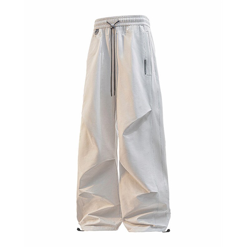 PaulFrank/大嘴猴美式伞兵工装裤男夏季薄冰丝直筒宽松阔腿休闲裤，女装休闲裤，星座1206（原A206）