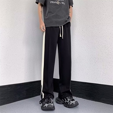 男春夏新款青少年时尚拉链开叉休闲裤骑兵斜休闲裤AD1038P38，男装休闲裤，星座1116-2