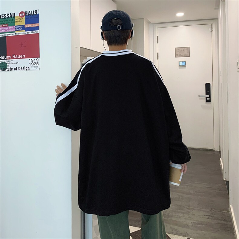 中性风春秋季新款印花套头卫衣宽松外套2024港风男款上衣W076-P35,男装卫衣,星座308B-2