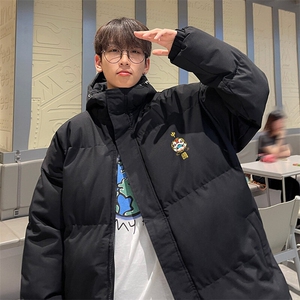 现货 抖音得物可供视频 三防加厚羽绒连帽棉衣外套面包棉服 85558图片