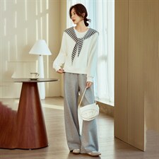 时尚休闲披肩卫衣两件套装女26春装新款圆领套头卫衣休闲直筒卫裤，女装卫衣/绒衫，梦懿尔