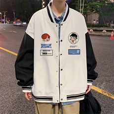 主推！2023春季新款男士撞色棒球服百搭情侣外套JK305P60，男装夹克，电商B220