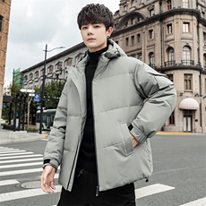 纯色二开工作服校服班服团体服定制外贸光版白鸭绒羽绒服db53-P85，男装羽绒服，星座1210A