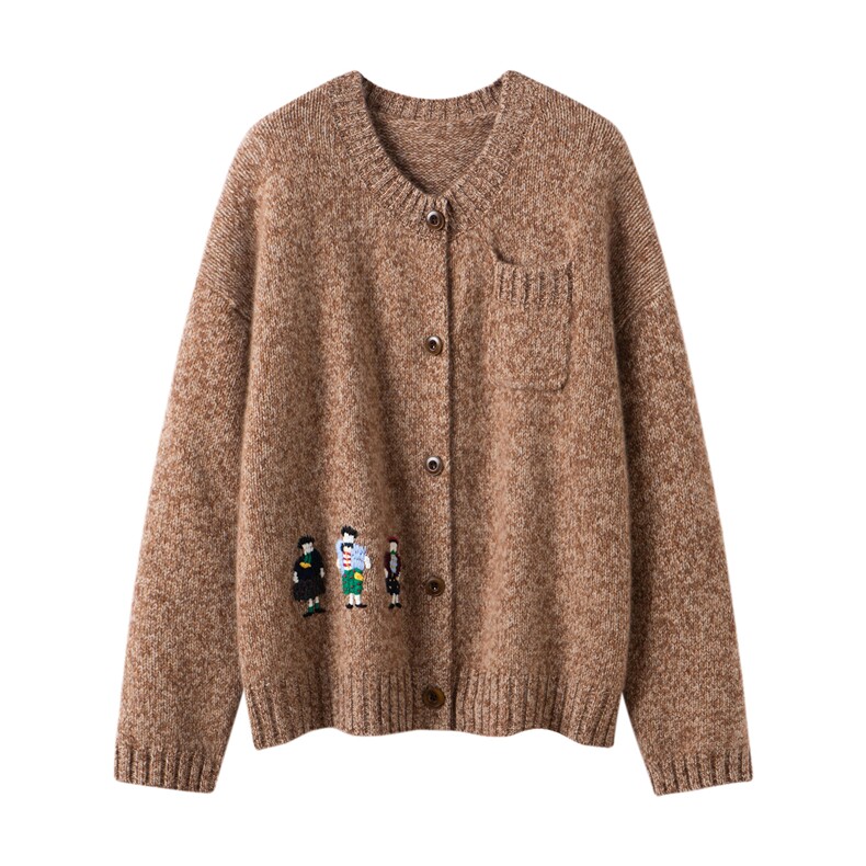 2025年秋季时尚百搭通勤简约休闲开衫，女装羊绒衫，暖习羊绒