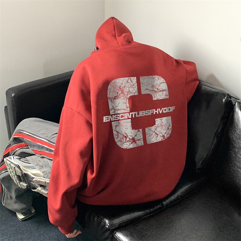 抖音供货、复合重磅360克现货连帽卫衣宽松D223A-WY23100-特P35,男装卫衣,电商019-1