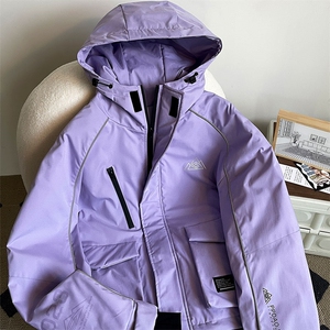 2025冬季防水防风滑雪服男加棉加厚反光条保暖时尚外套M69-P170图片