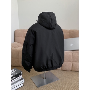 棉服男冬季新款港风宽松连帽棉衣MF9006-P90图片