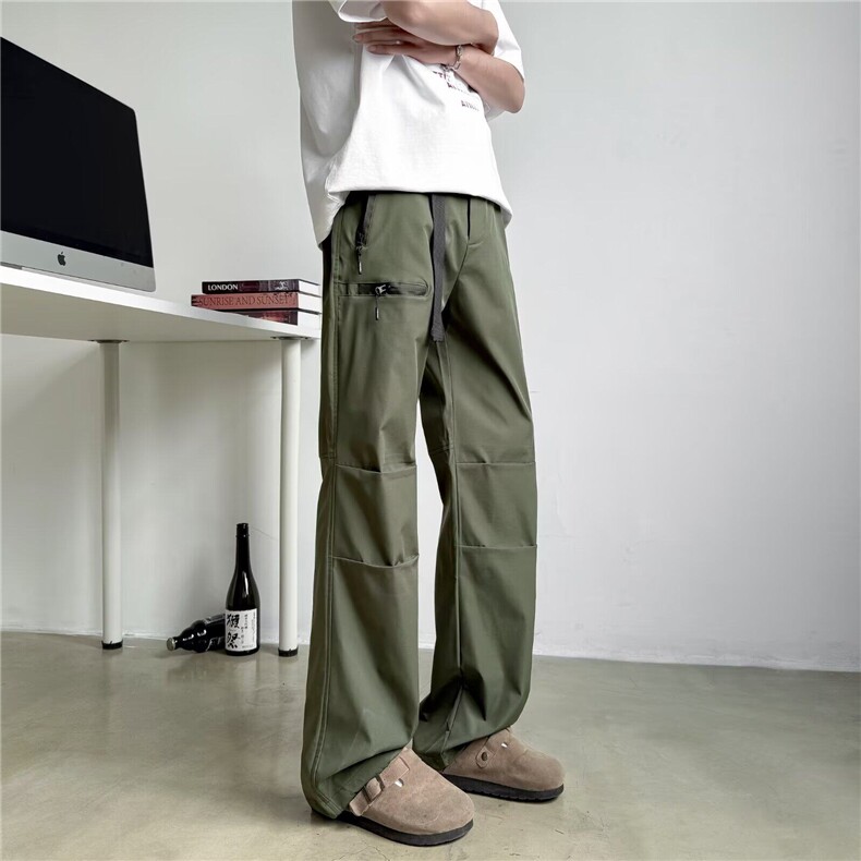 春夏季阔腿拖地长裤HR54P46，男装休闲裤，星座1116-2