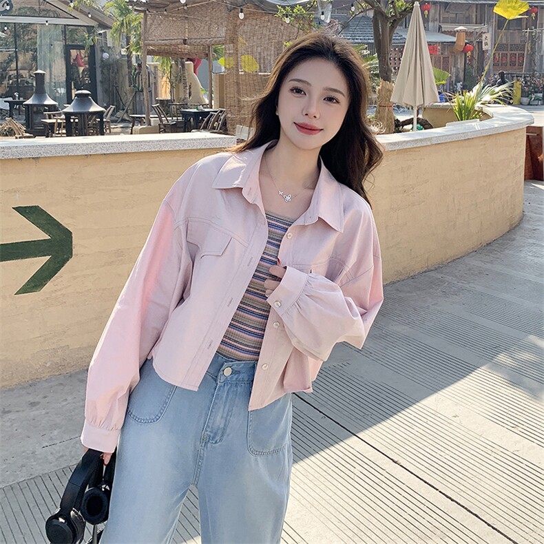 时尚女装衬衫+吊带两件套宽松显瘦百搭上衣,女装衬衫,鑫慧