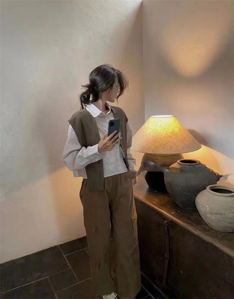 秋款衬衣两件套，其它，玩美
