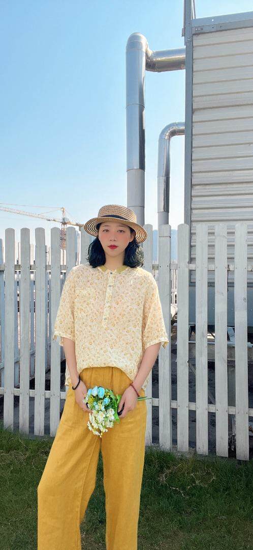 纯苎连衣裙小衫裤子裙子衬衣 时尚风 风淑女风休闲风，女装连衣裙，川哲