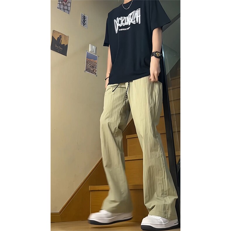 夏季户外防晒防水速干冰丝伞兵冲锋裤男微喇休闲裤KZ925-P38控68,男装防晒衣,星座301C-5