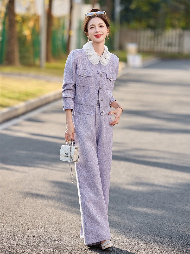 2026春季港风小香风新款淑女气质御姐炸街两件套套装,女装套装/套裙,伊仟回