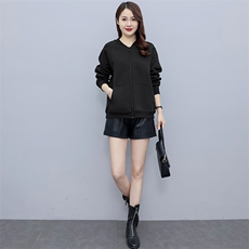 2023年秋季针织外套微胖休闲/淑女，女装短外套，文熹诺
