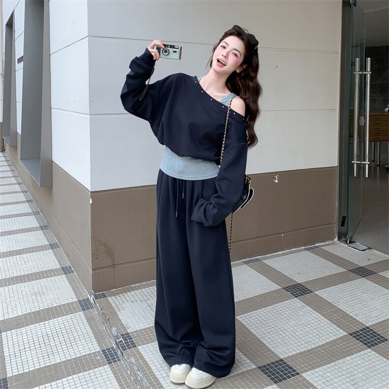 新款春季新款时尚休闲拼接套装2C098-2611P165K268,女装套装/套裙,2C098