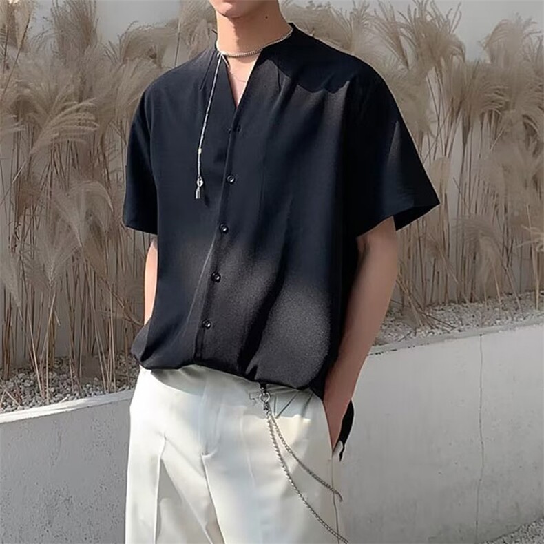 青春流行男潮宽松型新款百搭ins原宿慵懒春季衬衫文艺MC02P35,男装衬衫,星座1116-2