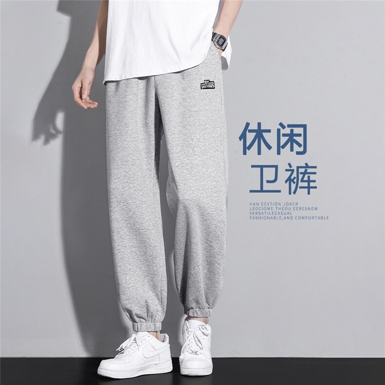 夏季薄款运动裤男长裤百搭宽松潮流时尚休闲裤WK608-1-特批-25图片