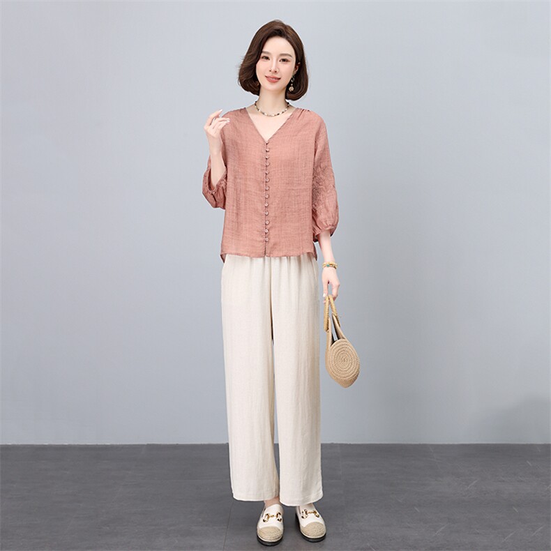 妈妈时尚卫衣套装女春秋2025新款宽松洋气减龄中年休闲运动两件套,女装套装/套裙,凝聚力