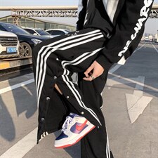 男秋季新款港风休闲裤刺绣排扣裤子FK16P33，男装休闲裤，星座1116-2
