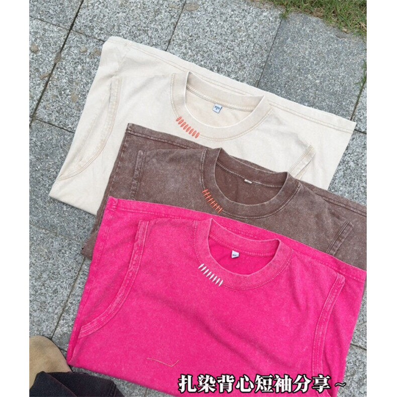现货！夏季无袖T抖音得物可送样-EX50718-特批28,男装T恤,电商A061