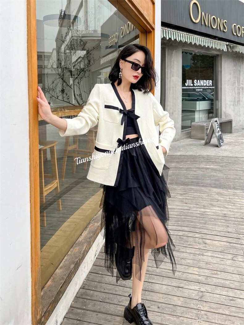 蝴蝶结欧韩风小香外套排单中，其它，天使公主