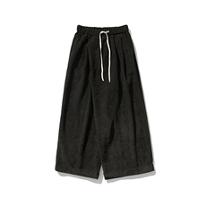 秋冬新款大码风灯芯绒阔腿裤直筒休闲长裤男女古风K242/P65，男装休闲裤，电商A221A