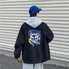 jk669-p80-限价108现货连帽可脱卸港风大码牛仔ins外套cityboy，女装短外套，星座116