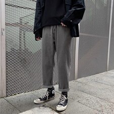 加绒2021休闲九分裤百搭潮流运动风长裤K816-特批35加绒45，男装休闲裤，星座718-1