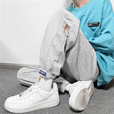 2023春季ins潮休闲裤子韩版魔术贴束脚运动长裤男百搭  K2344-P30图片